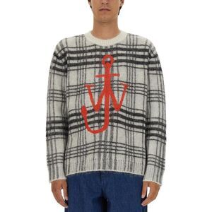 JW ANDERSON Plaid Anchor Knit Sweater Men MULTICOLOUR Sweaters & Cardigans
